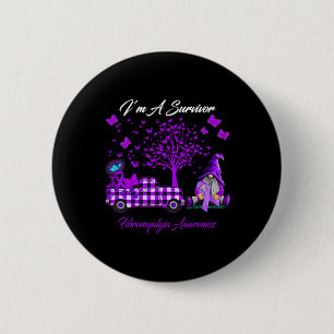 Badge Rond 5 Cm Je suis un survivant Fibromyalgie cadeaux de sensi