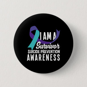 Badge Rond 5 Cm Je Suis Un Survivant Sensibilisation À La Préventi