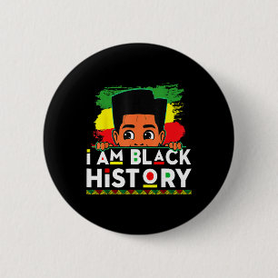 Badge Rond 5 Cm Je suis un T-shirt d'histoire noire pour les enfan