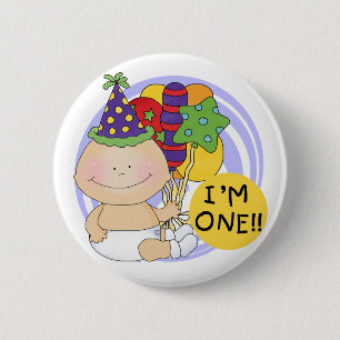 Badge Rond 5 Cm Je suis UN Tshirts et cadeaux d'anniversaire