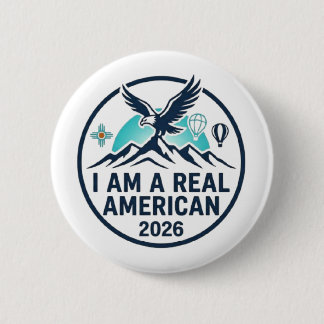 Badge Rond 5 Cm je suis un vrai américain boutons fin patches
