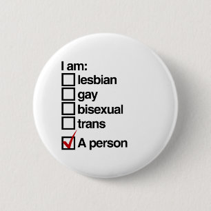 Badge Rond 5 Cm Je suis une personne LGBT
