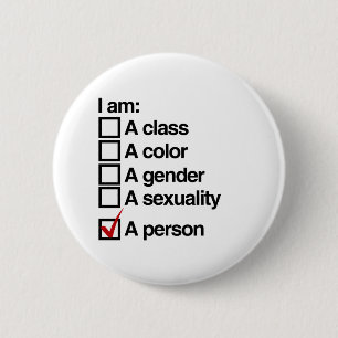 Badge Rond 5 Cm Je suis une personne - non-discrimination