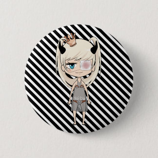 Badge Rond 5 Cm Je suis une princesse Pin de Chibi