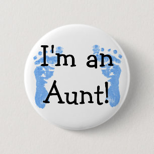 Badge Rond 5 Cm Je suis une tante !
