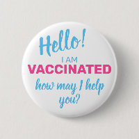 Je suis vacciné Comment puis-je vous aider Bleu Bl