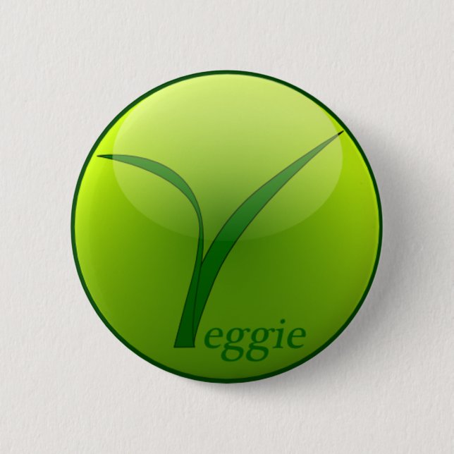 Badge Rond 5 Cm Je suis végétarien (Devant)