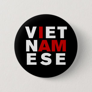 BADGE ROND 5 CM JE SUIS VIETNAMAIS