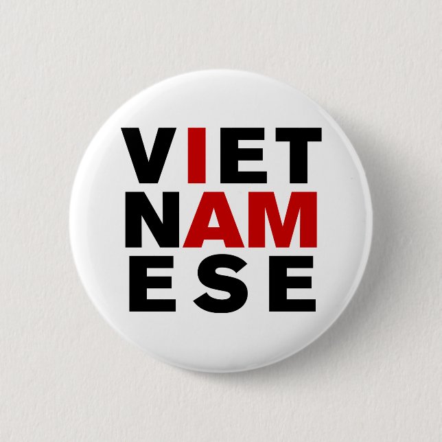 BADGE ROND 5 CM JE SUIS VIETNAMAIS (Devant)