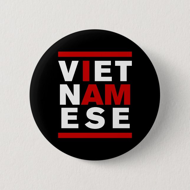 BADGE ROND 5 CM JE SUIS VIETNAMAIS (Devant)