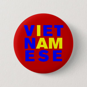 BADGE ROND 5 CM JE SUIS VIETNAMAIS