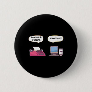 Badge Rond 5 Cm Je Suis Votre Père Ordinateur Drôle Gamer Geek Ner