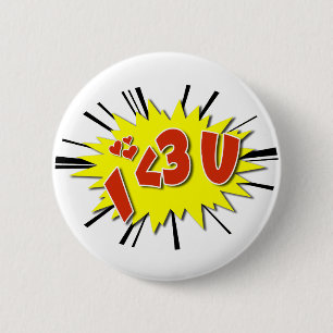 Badge Rond 5 Cm Je t'aime