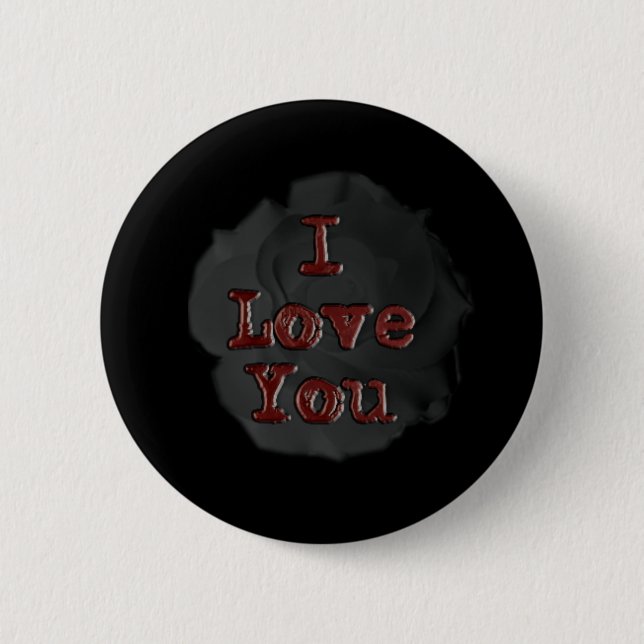 Badge Rond 5 Cm Je t'aime (Devant)