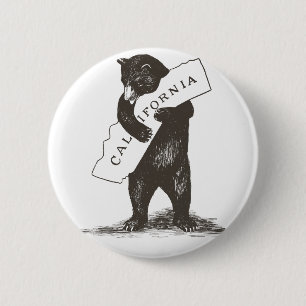 Badge Rond 5 Cm Je T'Aime Californie