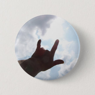 Badge Rond 5 Cm JE T'AIME dans la langue des signes