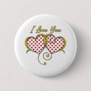 Badge Rond 5 Cm Je t'aime Design