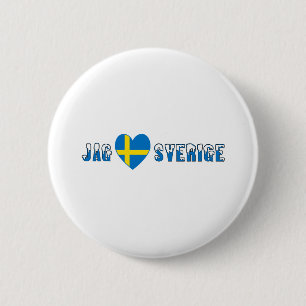 Badge Rond 5 Cm Je t'aime Suède