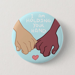 Badge Rond 5 Cm Je tiens votre main par @Pix3lradio