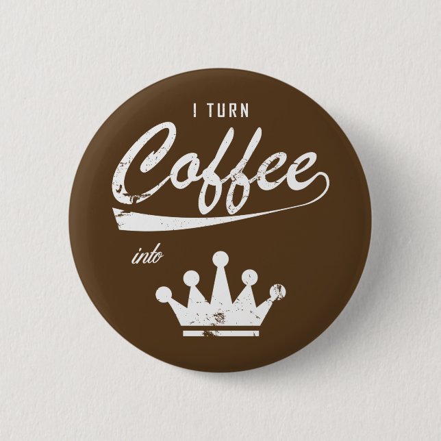 Badge Rond 5 Cm Je transforme le café en KOMs (Devant)