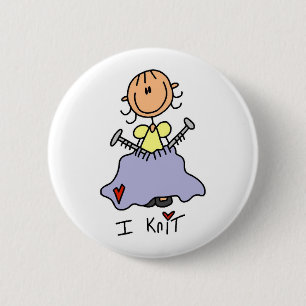 Badge Rond 5 Cm Je tricote