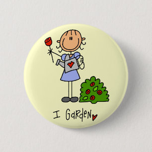Badge Rond 5 Cm Je Tshirts de jardin et Cadeaux