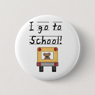 Badge Rond 5 Cm Je vais à l'école