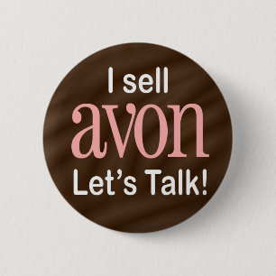 Badge Rond 5 Cm Je vends le bouton d'Avon