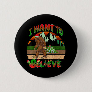 Badge Rond 5 Cm Je Veux Croire Les Aliens De Bigfoot Tree