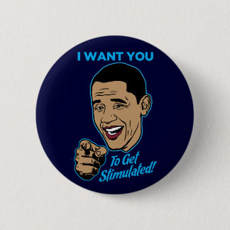 Badge Rond 5 Cm Je veux que vous obteniez le bouton stimulé de