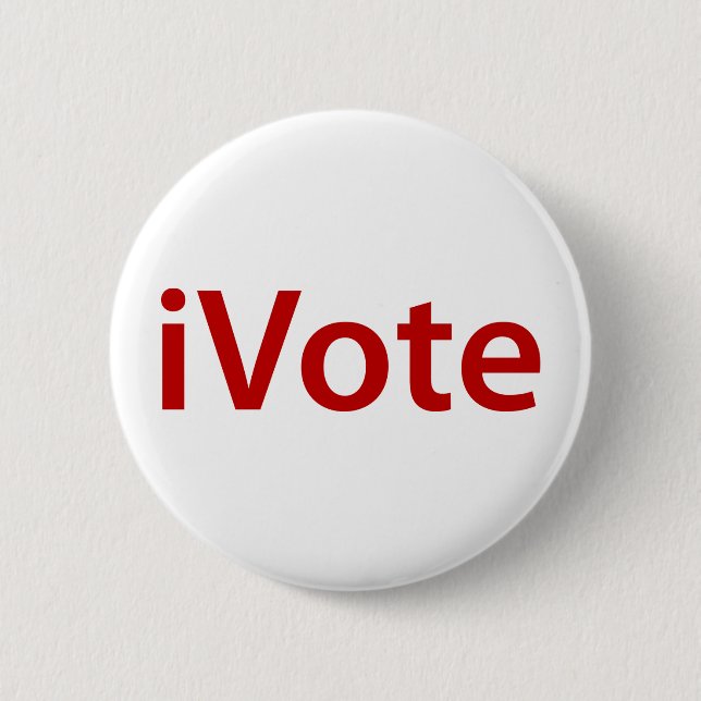 Badge Rond 5 Cm Je vote (Devant)