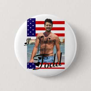 Badge Rond 5 Cm Je vote pour le bouton de Todd