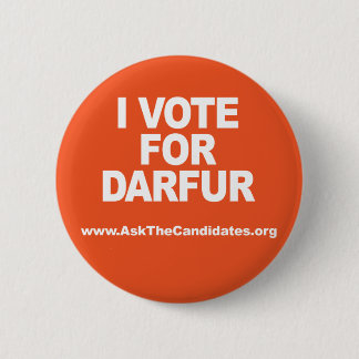 Badge Rond 5 Cm Je vote pour le bouton du Darfour