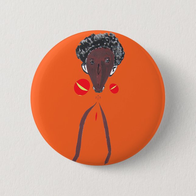 Badge Rond 5 Cm Je vous aime Nakupenda Swahili (Devant)