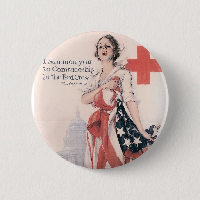 Badge Rond 5 Cm Je vous appelle à la camaraderie (Devant)