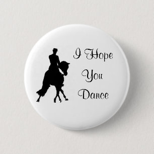 Badge Rond 5 Cm Je vous espère Pin de cheval de dressage de danse