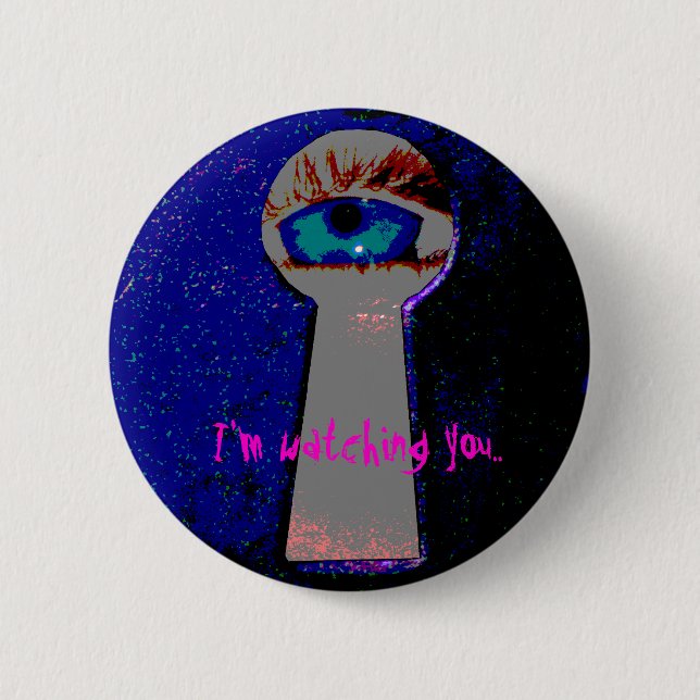 Badge Rond 5 Cm Je vous observe. (Devant)
