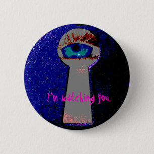 Badge Rond 5 Cm Je vous observe.