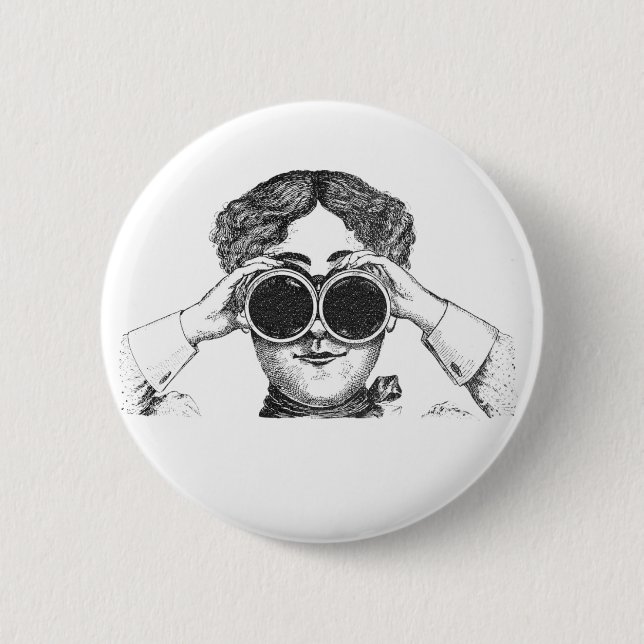 Badge Rond 5 Cm Je vous vois vous boutonner (Devant)