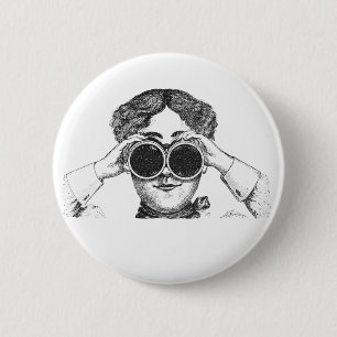 Badge Rond 5 Cm Je vous vois vous boutonner