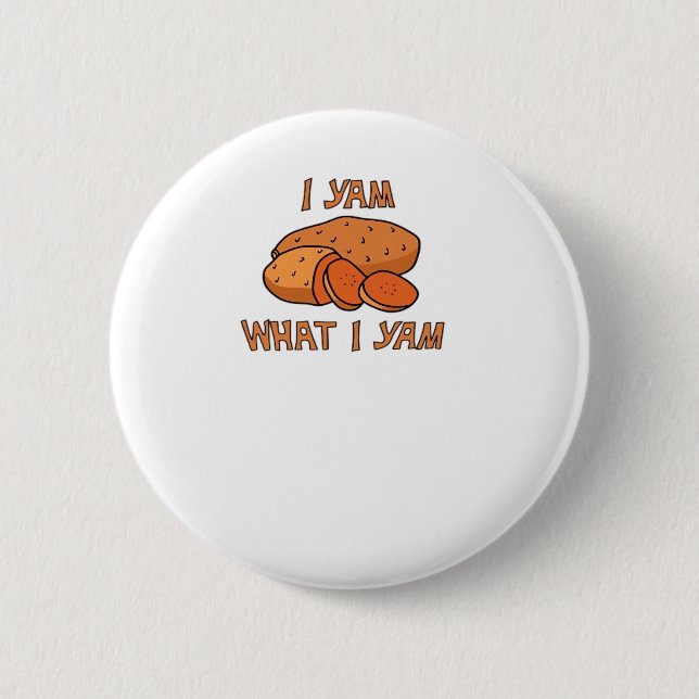 Badge Rond 5 Cm Je Yam Ce Que Je Yam Classic Funny Basic (Devant)