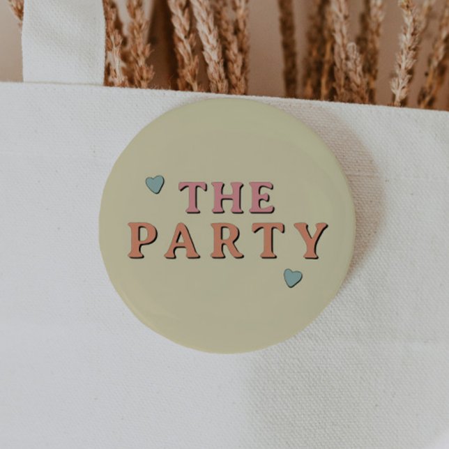 Badge Rond 5 Cm JEAN Retro 70's The Party Bachelorette Group (Créateur téléchargé)