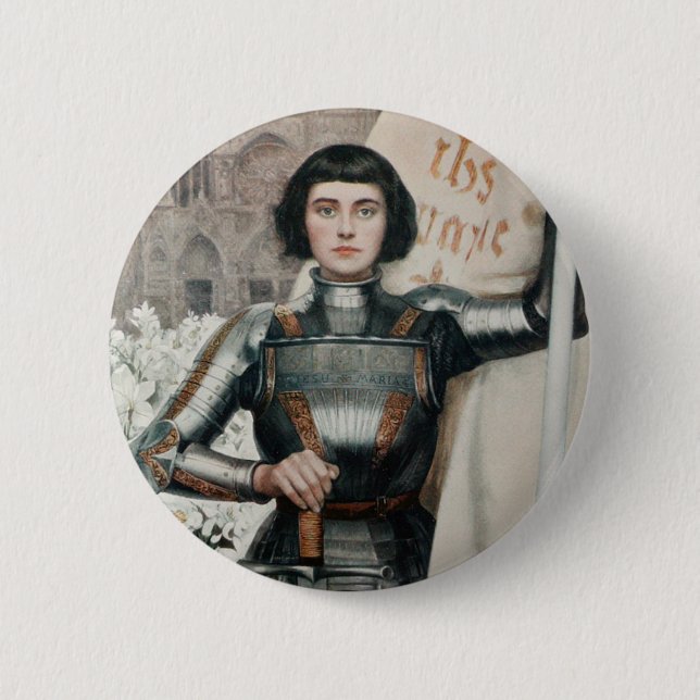 Badge Rond 5 Cm Jeanne d'Arc (Devant)
