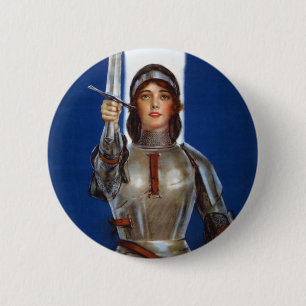 Badge Rond 5 Cm Jeanne d'Arc