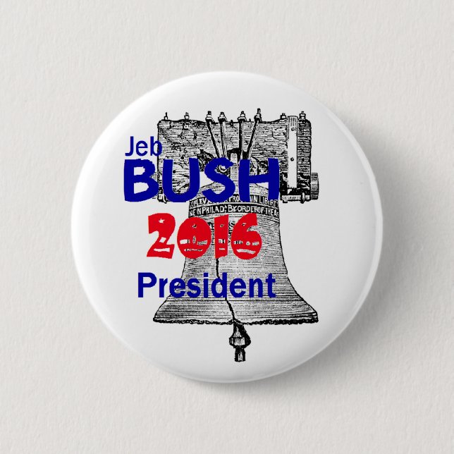 Badge Rond 5 Cm Jeb Bush 2016 (Devant)