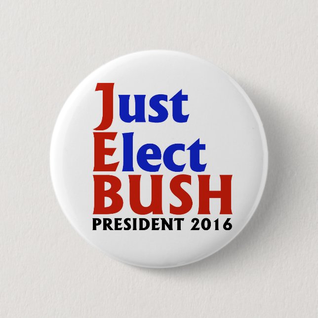BADGE ROND 5 CM JEB BUSH 2016 (Devant)