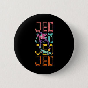 Badge Rond 5 Cm Jed Custom Skateboarding Hob