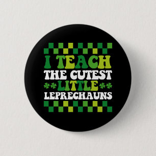 Badge Rond 5 Cm J'enseigne aux lutins les plus mignons professeur