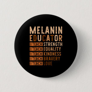 Badge Rond 5 Cm J'enseigne l'amour Mois de l'histoire des Noirs Af