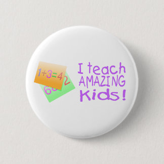 Badge Rond 5 Cm J'Enseigne Les Enfants Extraordinaires (Nombre)